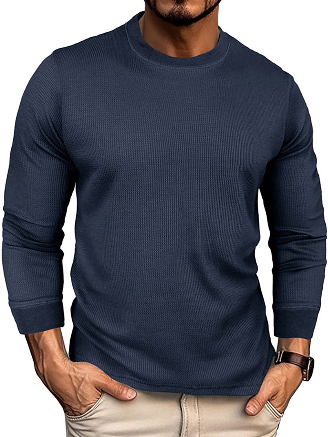 

StyleCast x Revolte Men Pullover, Blue