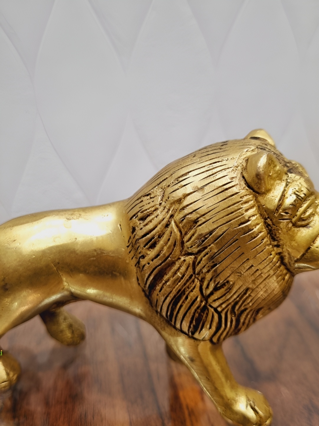 

Aakrati Yellow & Black 2 Pieces Lion Figurine Brass Showpiece