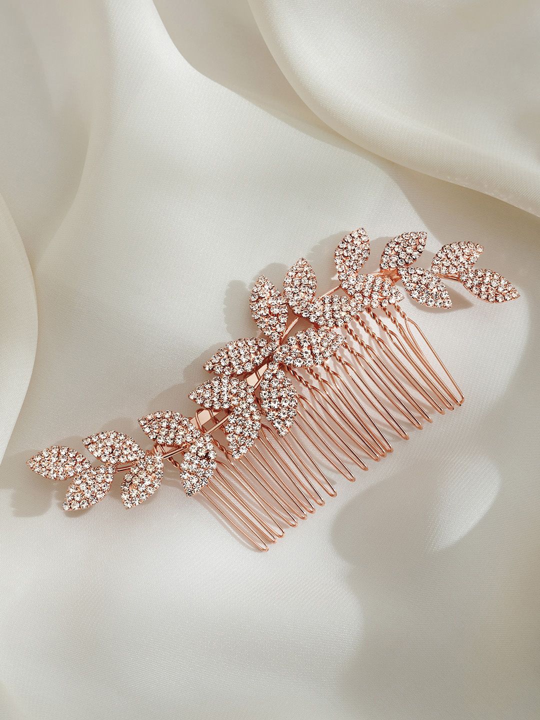 

JOKER & WITCH Women Embellished Comb Pin, Rose gold
