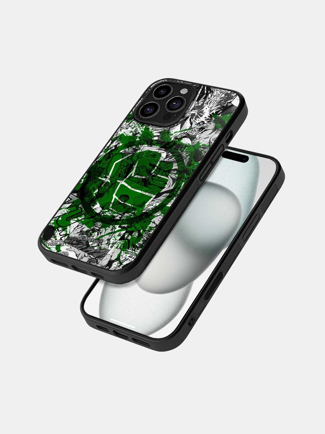 

macmerise Quirky Printed iPhone 16 Pro Max Back Case Mobile Accessories, Black
