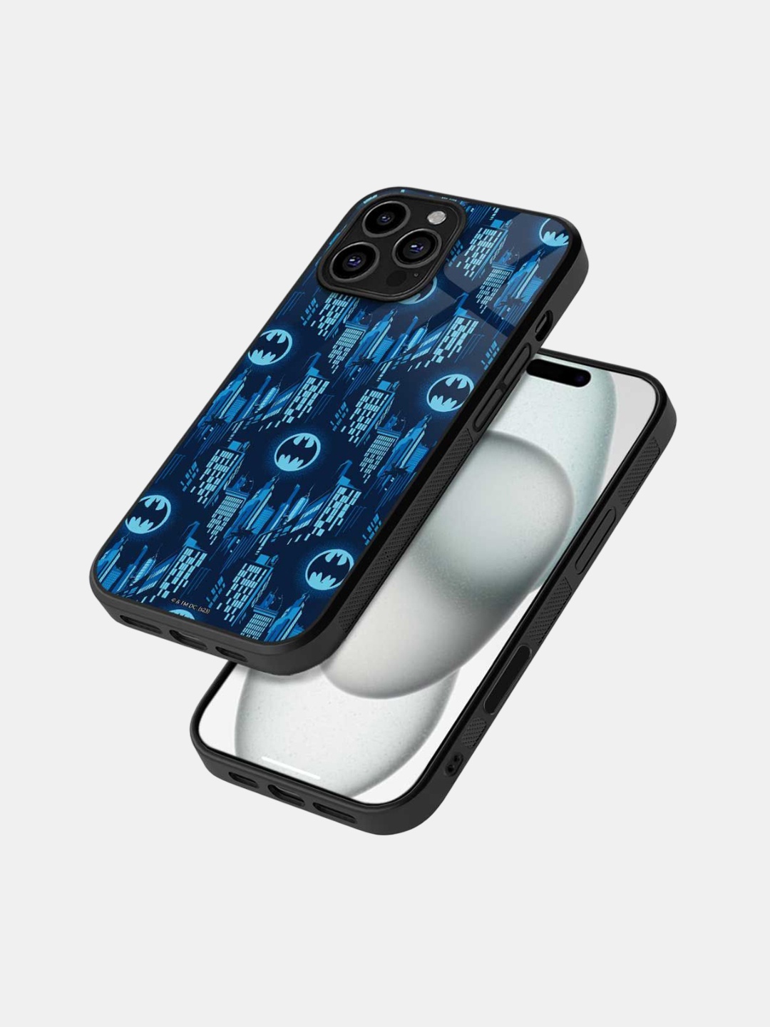 

macmerise Quirky Printed iPhone 16 Pro Max Bumper Case Mobile Accessories, Black