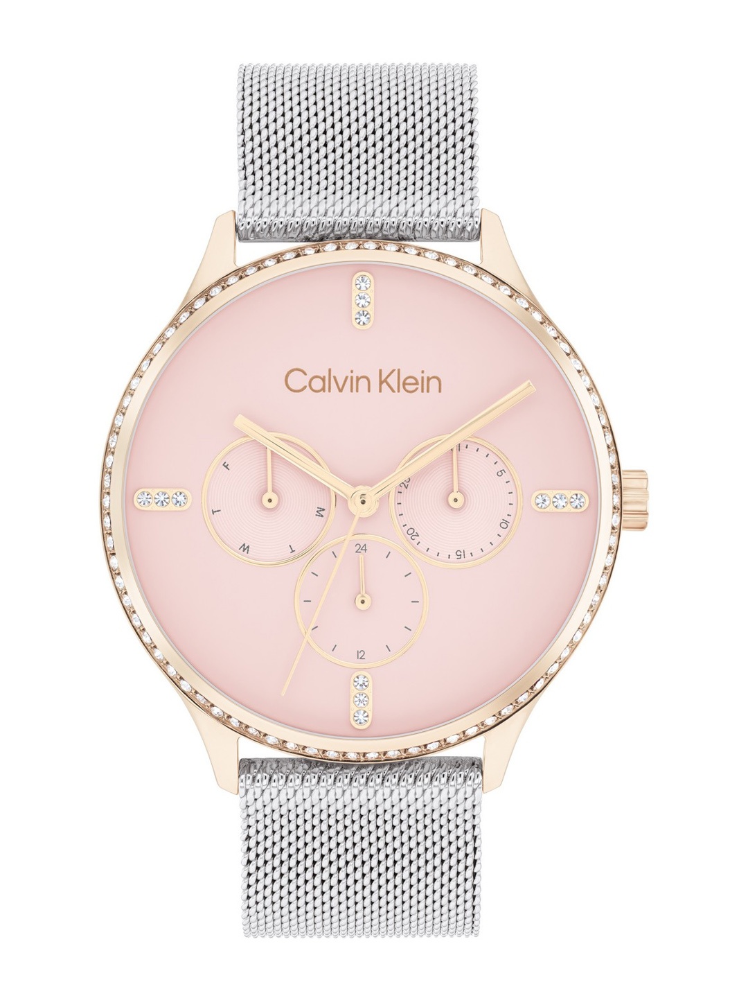 

Calvin Klein Women Ck Dress Analogue Multifunction Watch, Pink