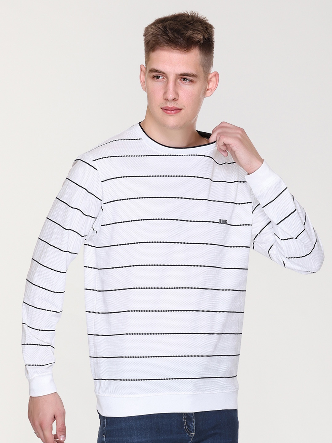 

ARRAY Men Printed Sweatshirt, White