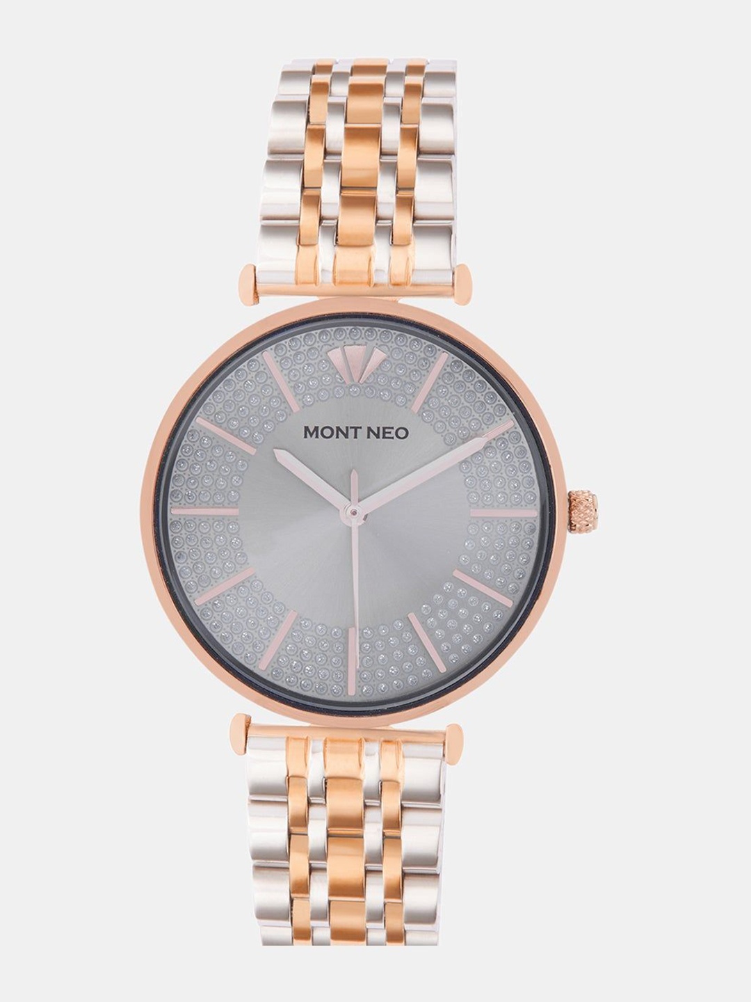 

MONT NEO Women Dial & Bracelet Style Straps Analogue Watch 9001T-M1315, Grey
