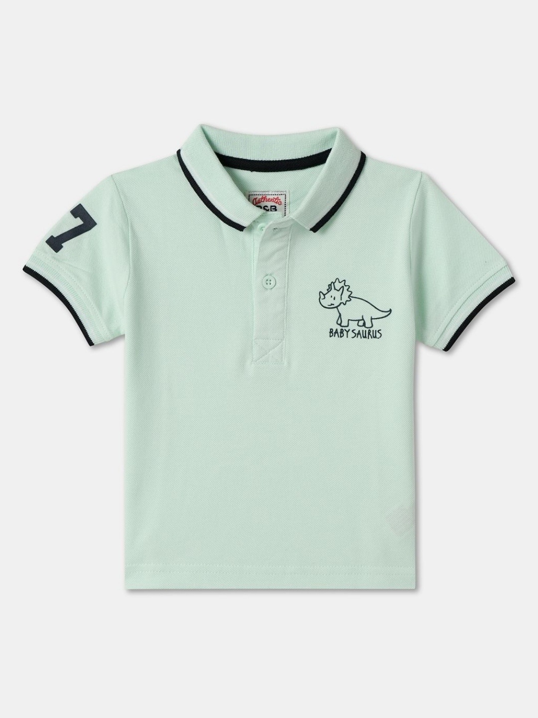

R&B Boys Polo Collar T-shirt, Green
