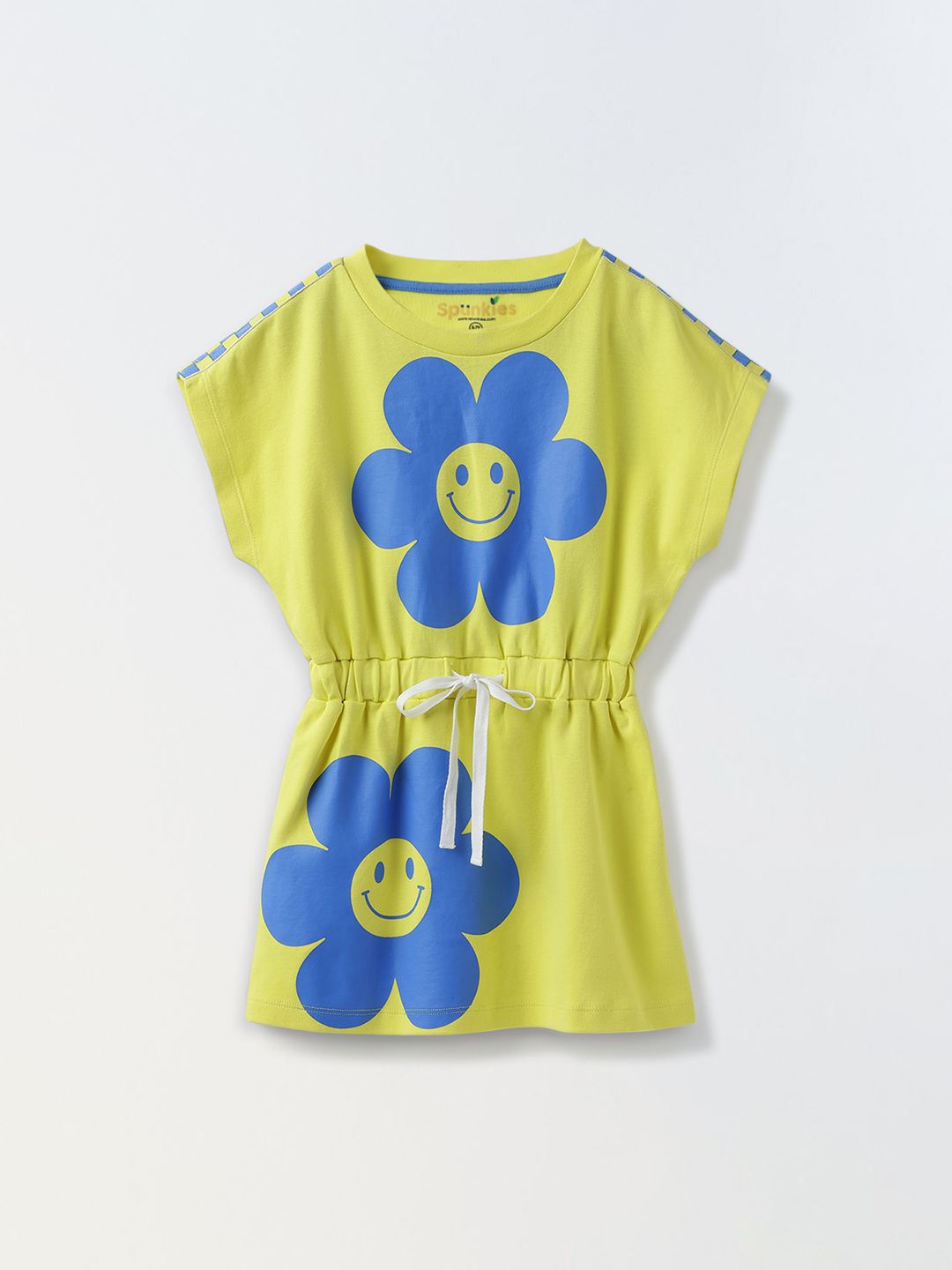 

SPUNKIES Girls Floral Printed Cotton Tops, Green