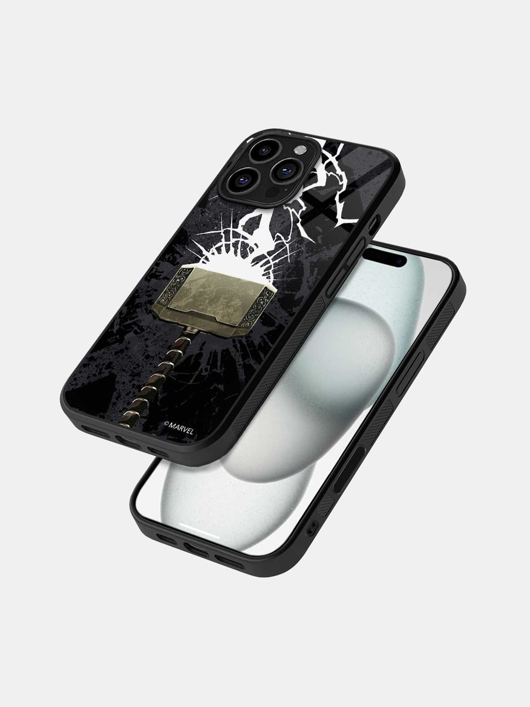 

macmerise Abstract Printed iPhone 16 Pro Max Bumper Case Mobile Accessories, Black