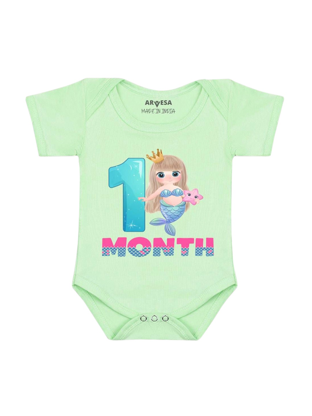 

Arvesa Infants Printed Bodysuit, Green
