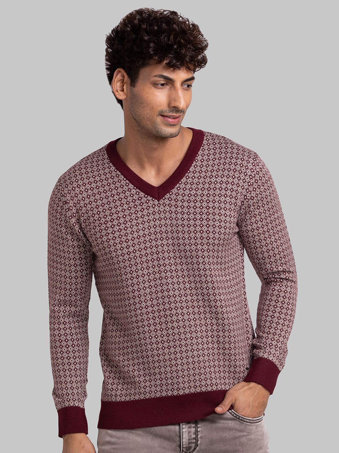 

Parx Men Pullover, Maroon