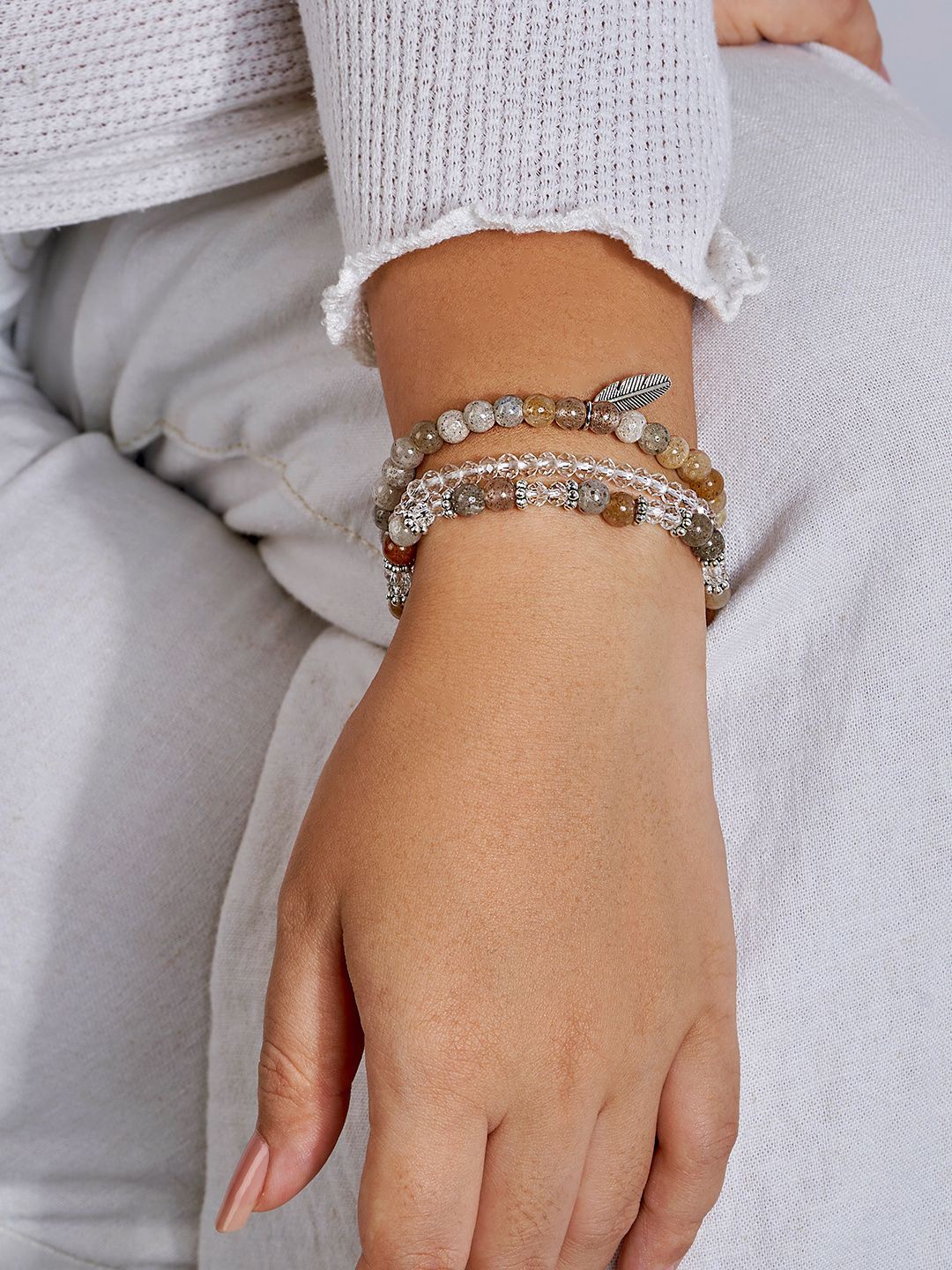 

JOKER & WITCH Women Charm Bracelet, Nude