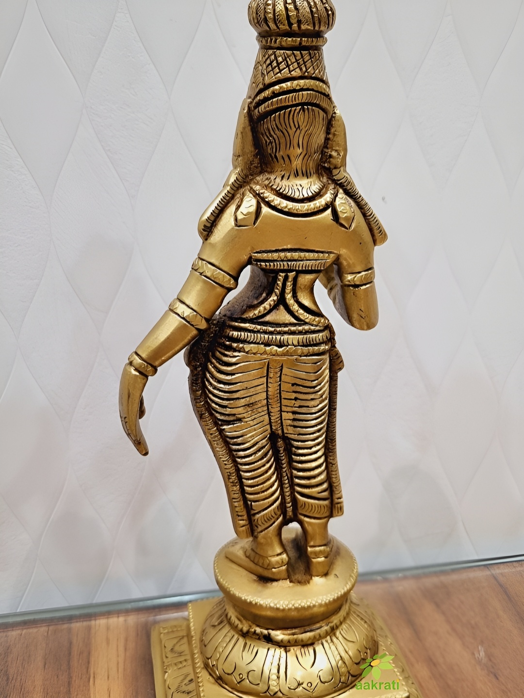 

Aakrati Yellow Lord Parvati Idol Brass Showpiece