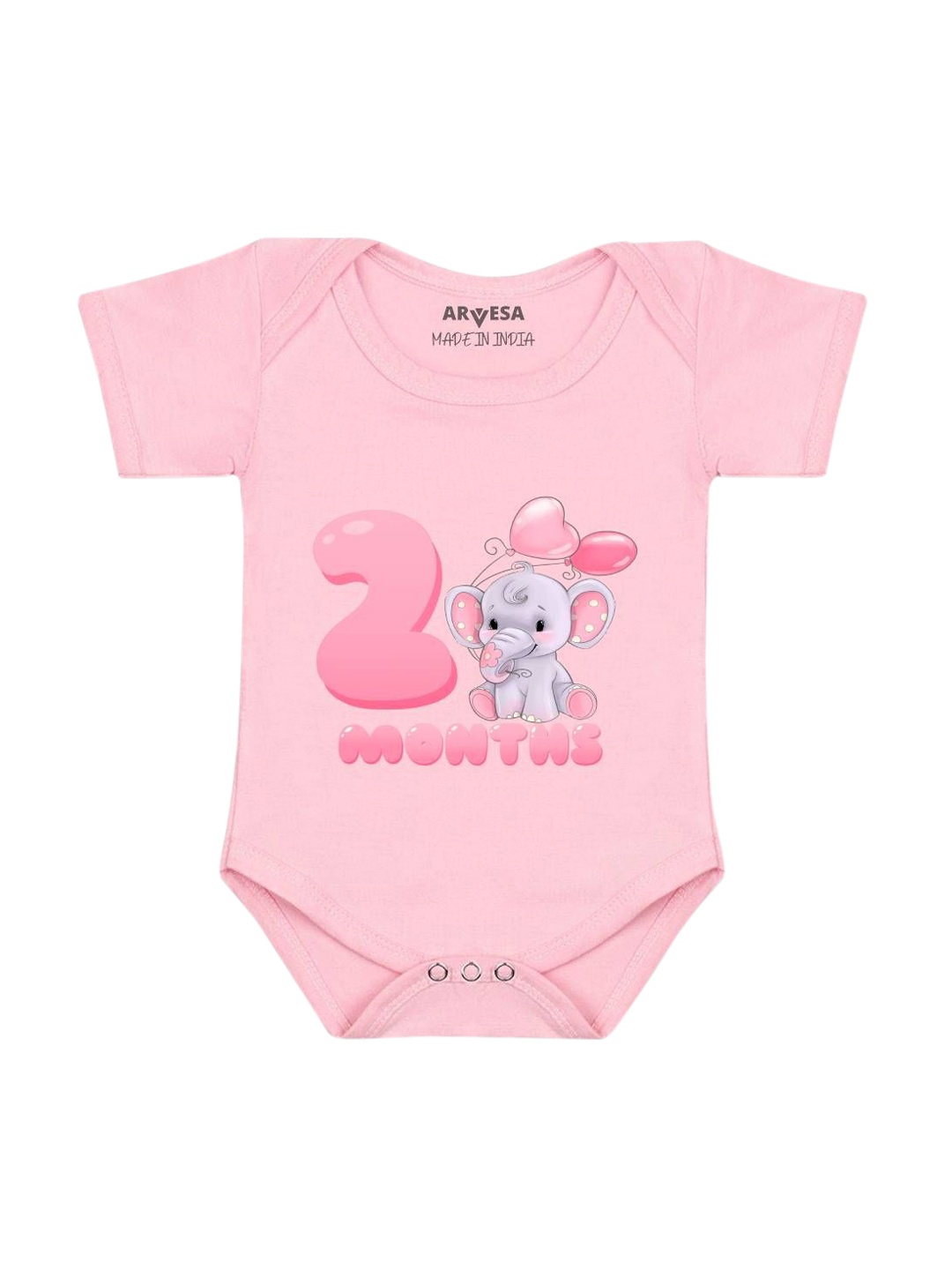 

Arvesa Infants Printed Bodysuit, Pink