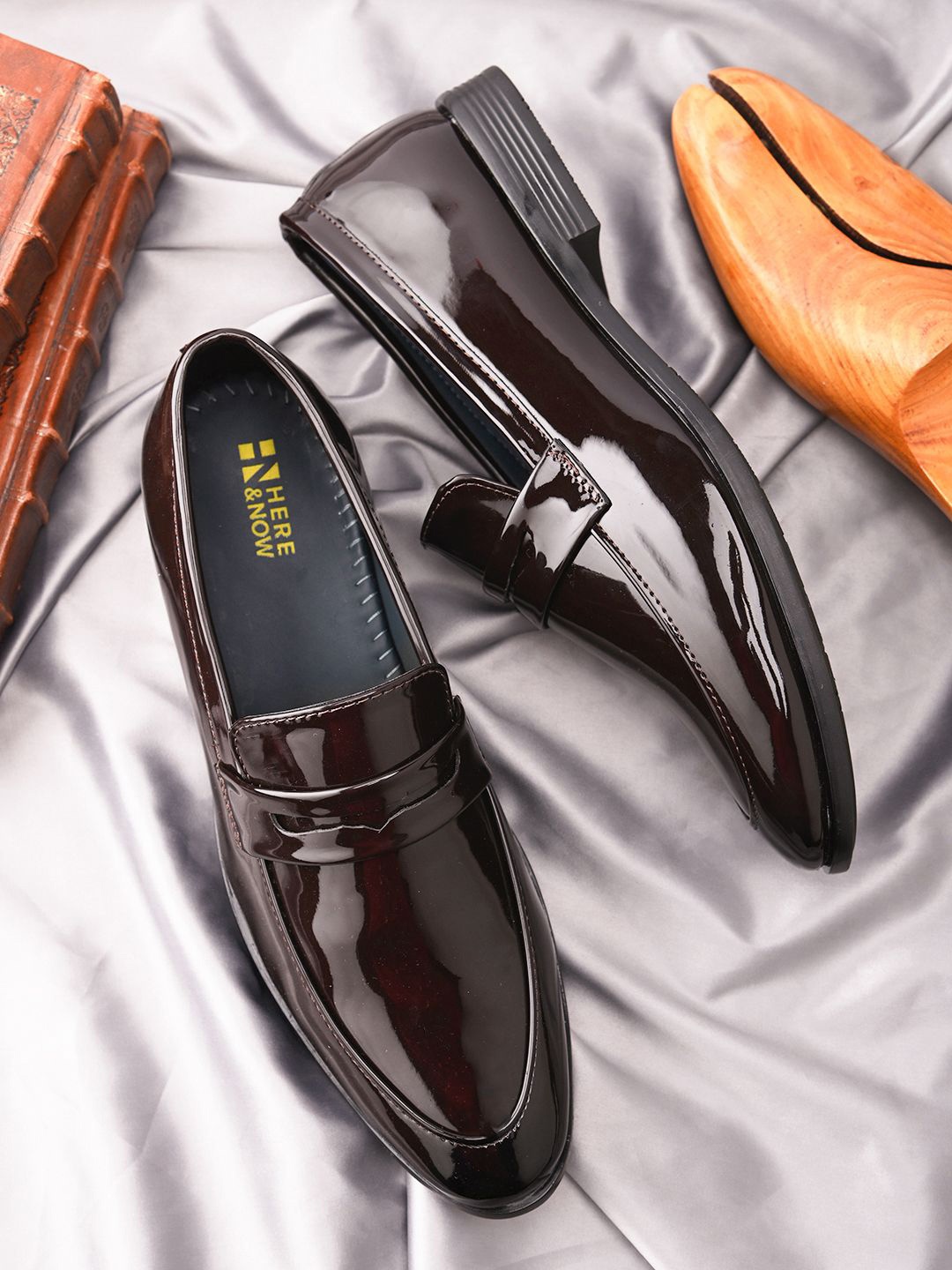 

HERE&NOW Men Formal Loafers, Brown