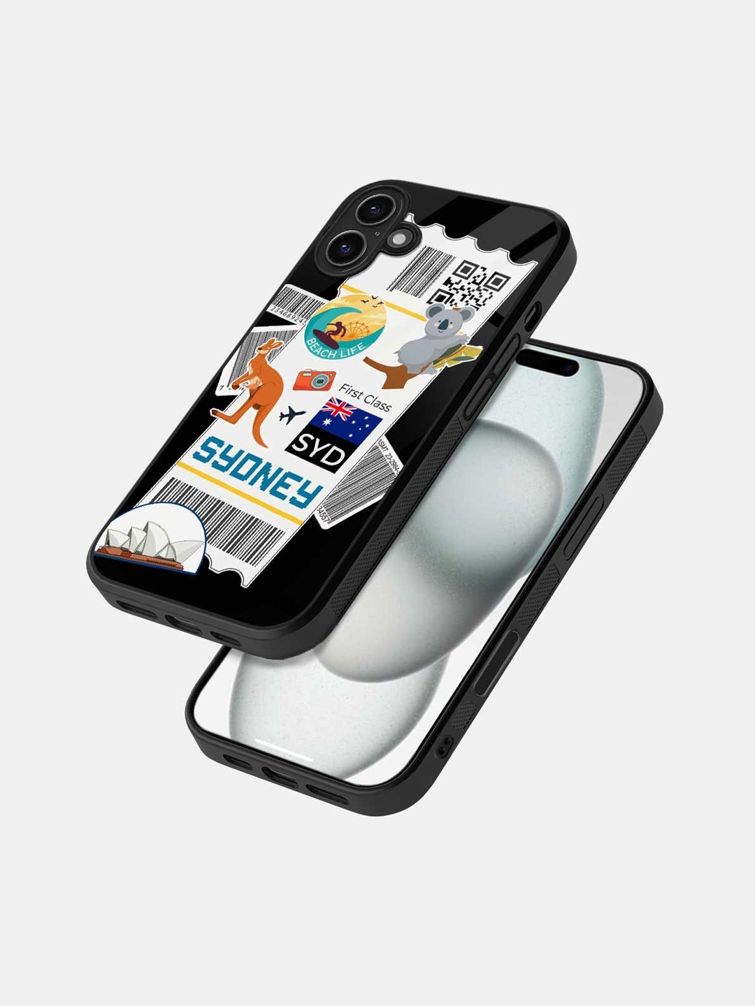 

macmerise Typography Printed iPhone 16 Bumper Case Mobile Accessories, Black