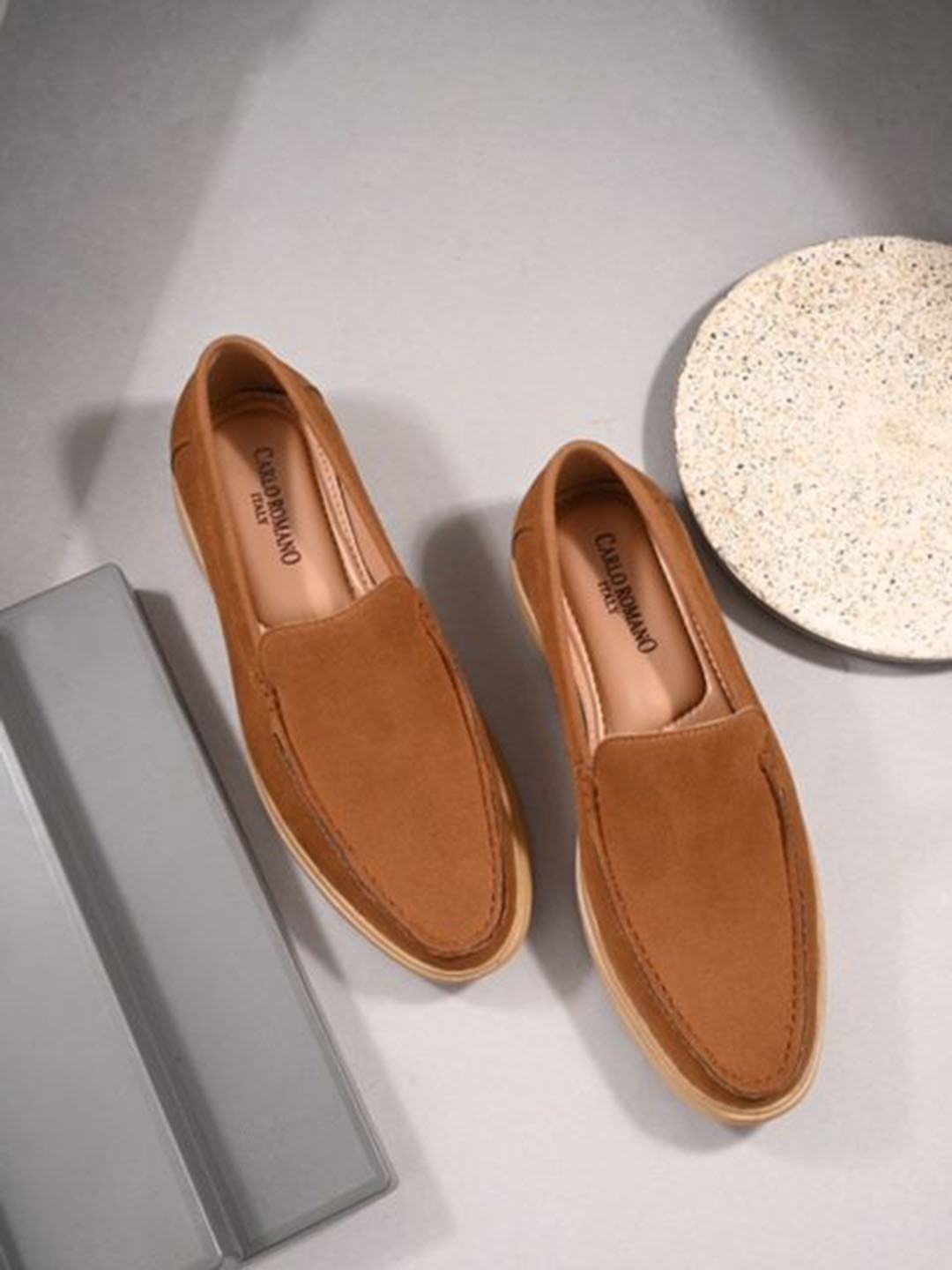 

CARLO ROMANO Men Loafers, Tan