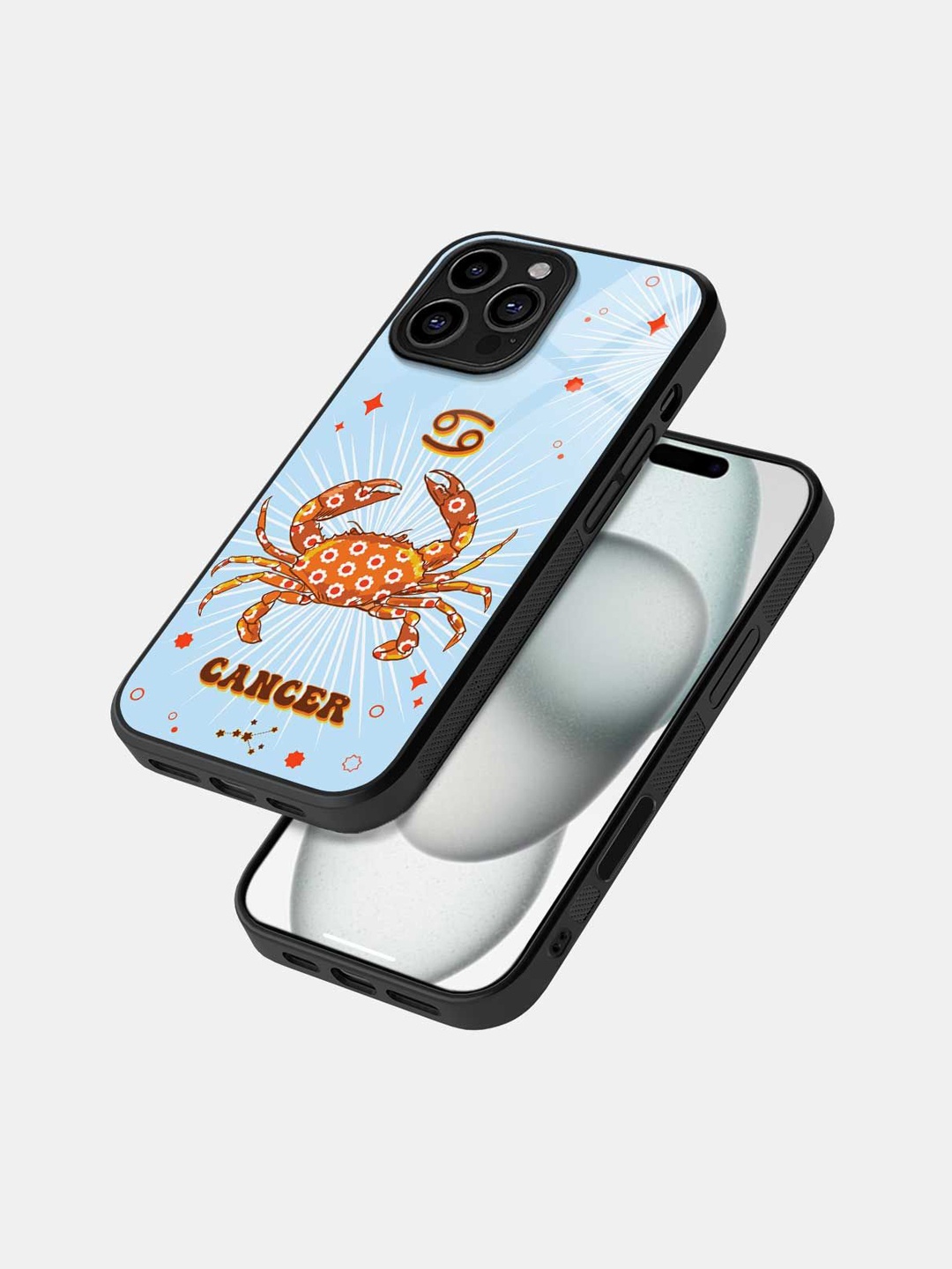 

macmerise Quirky Printed iPhone 16 Pro Bumper Case Mobile Accessories, Black