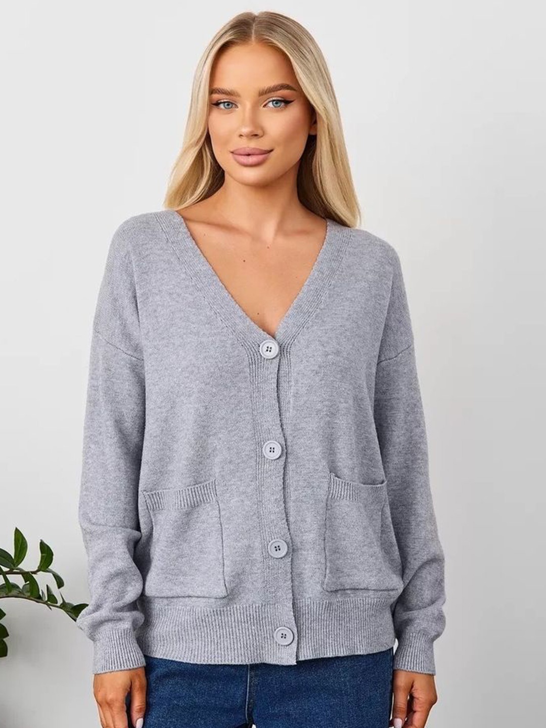 

LULU & SKY Women Cardigan, Grey