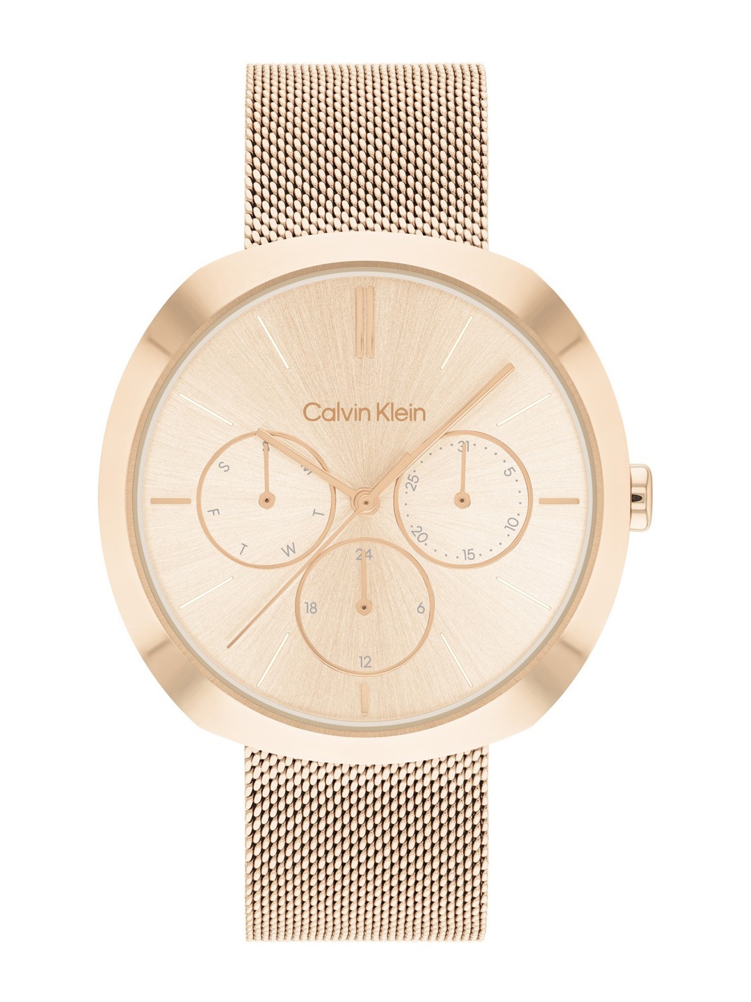 

Calvin Klein Women Shape Multi Function Analogue Watch 25200340, Gold