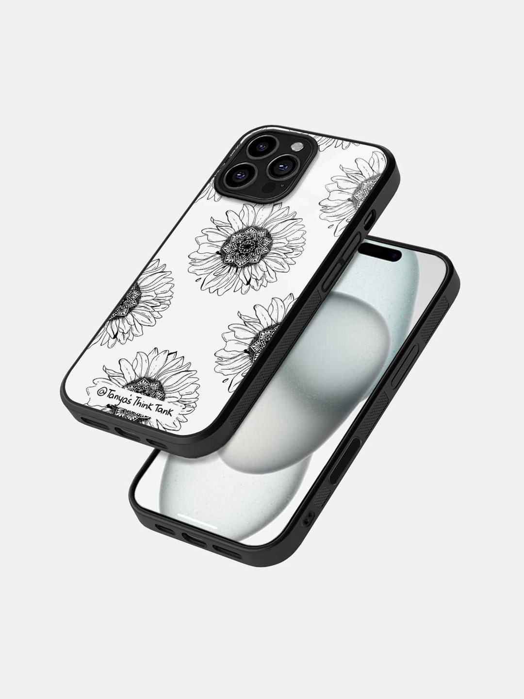 

macmerise Quirky Printed iPhone 16 Pro Max Back Case Mobile Accessories, Black