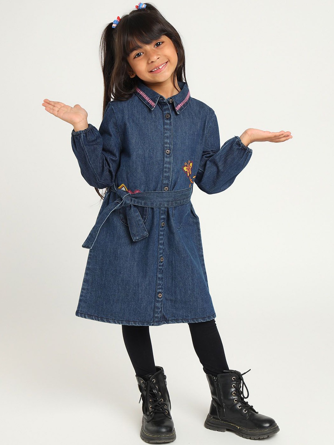 

Somersault Shirt Dress, Blue
