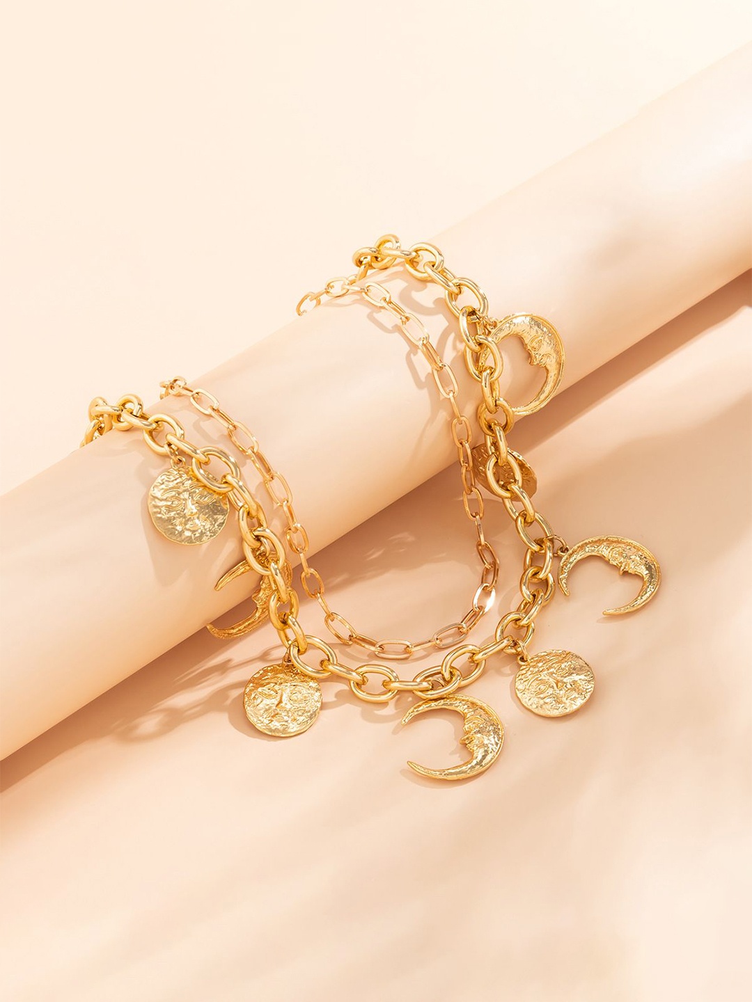 

Just Lil Things Layered Necklace, Gold