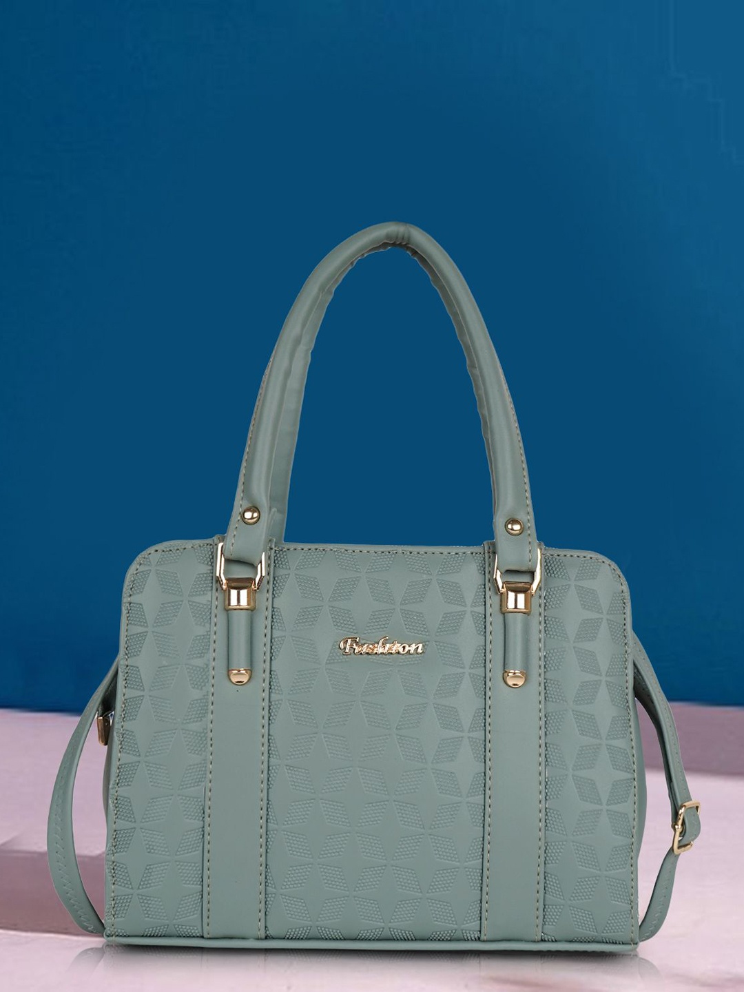 

SPOTIC Women Textured Sling Bag, Sea green