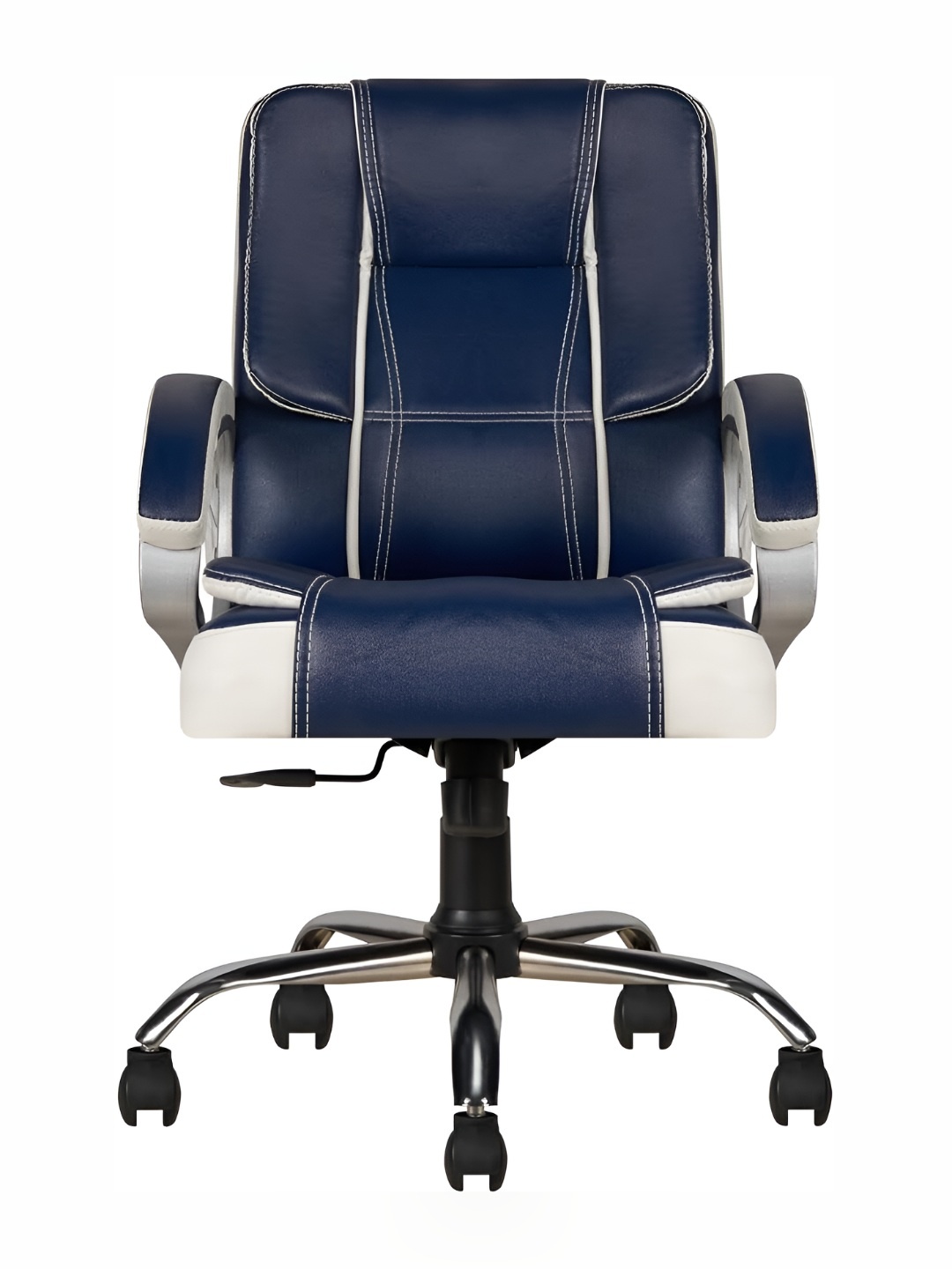 

CELLBELL Blue & White Watson Ergonomic High-Back Study Chair, Navy blue