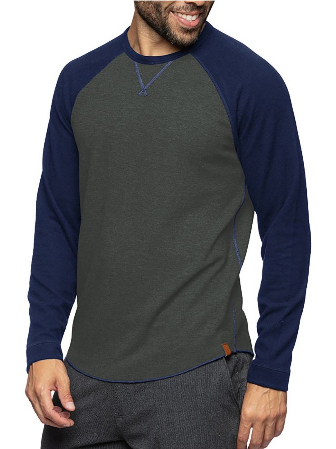 

StyleCast x Revolte Men Colourblocked T-shirt, Blue
