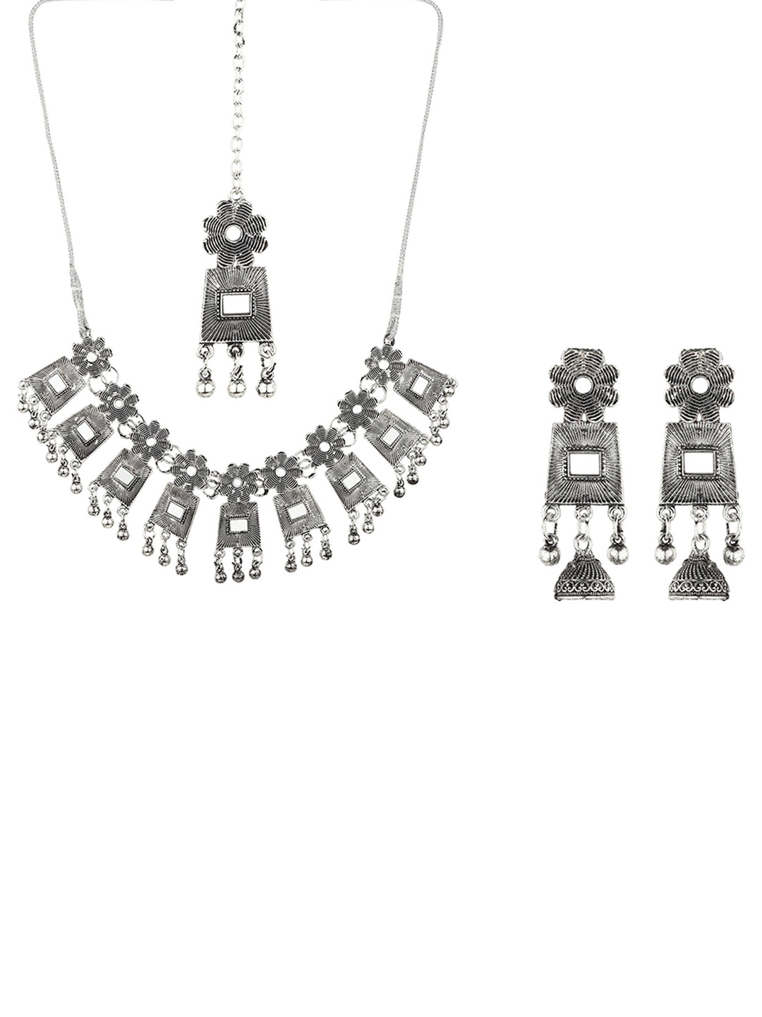 

Rhosyn Oxidised Silver Jewellery Set