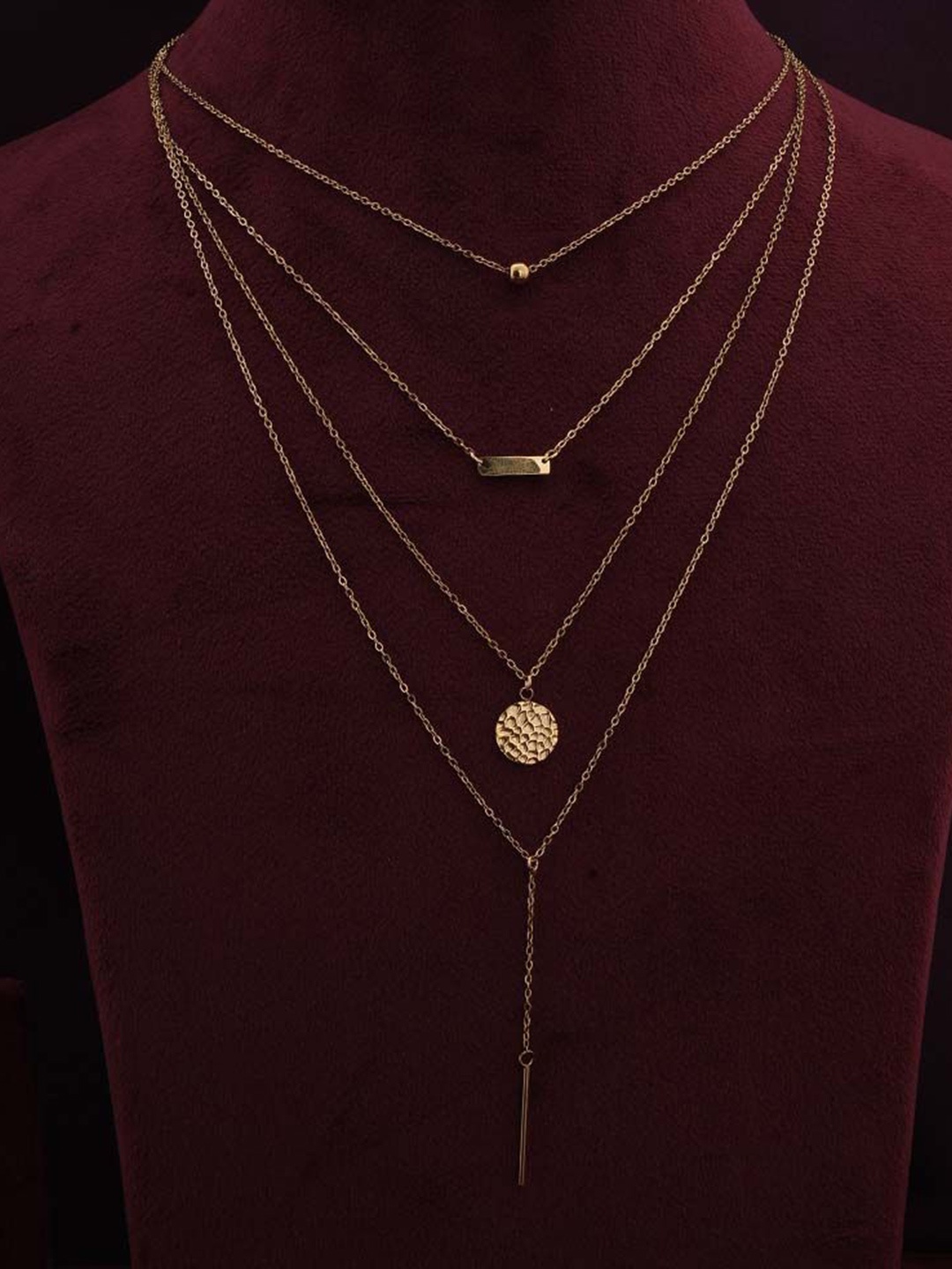 

PALMONAS Gold-Plated Layered Necklace