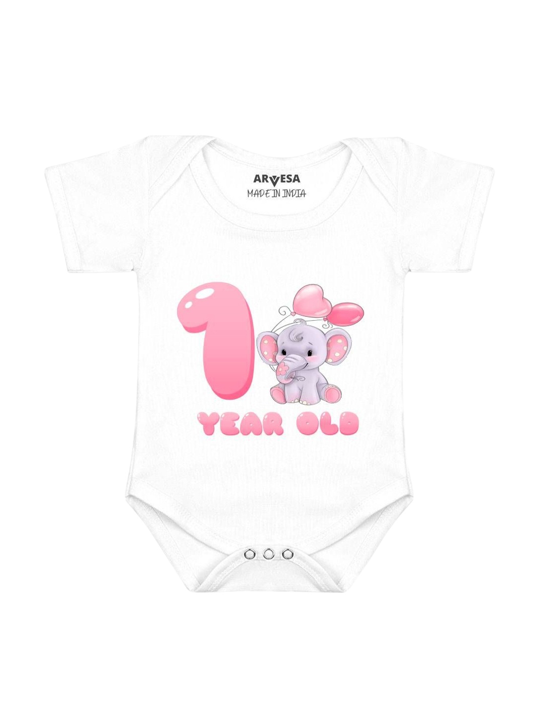 

Arvesa Infants Printed Bodysuit, White