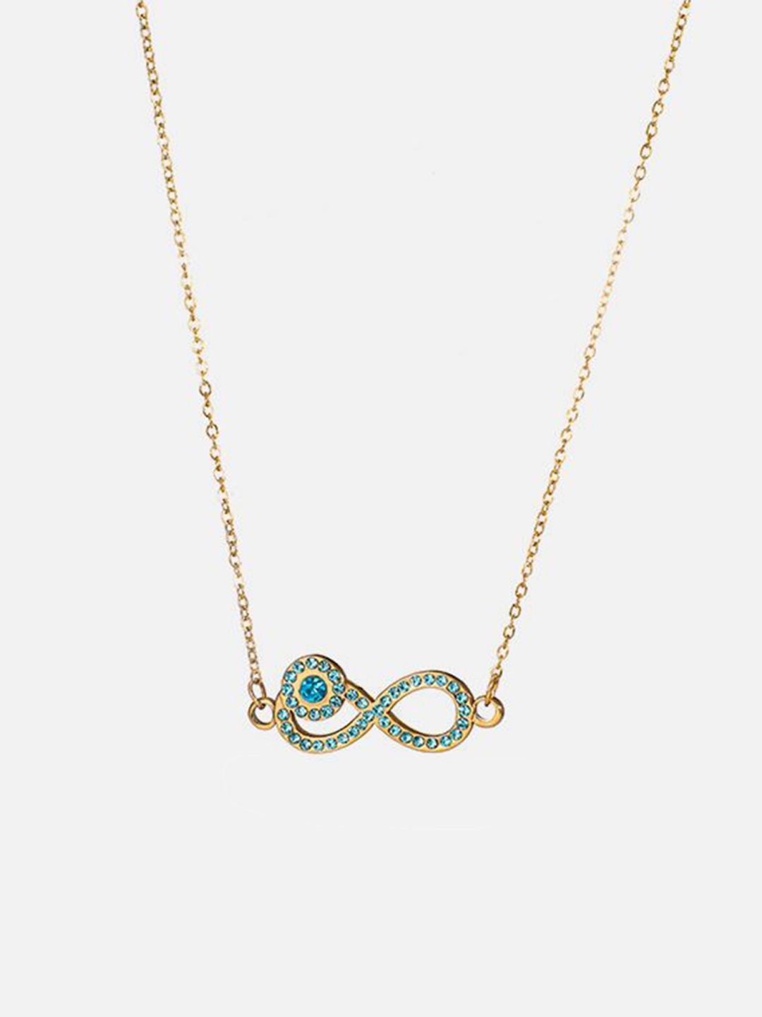 

Just Lil Things Stainless Steel Stone Studded Chain, Gold