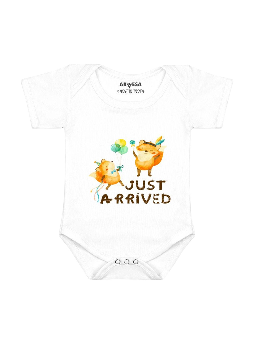 

Arvesa Infants Printed Bodysuit, White