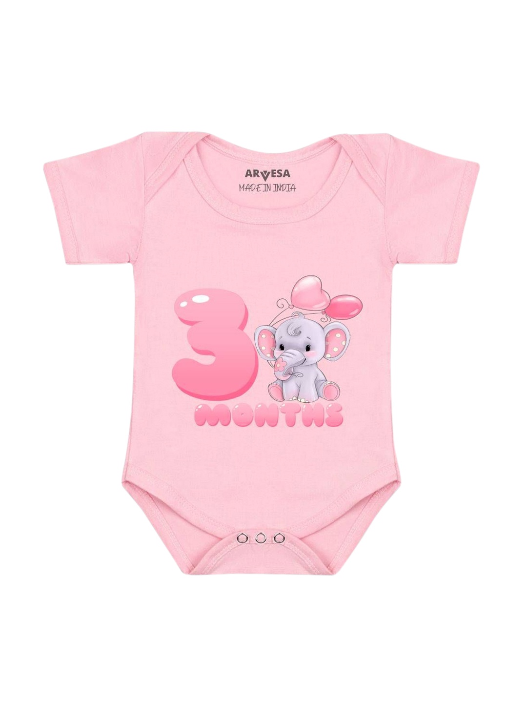 

Arvesa Infants Printed Bodysuit, Pink