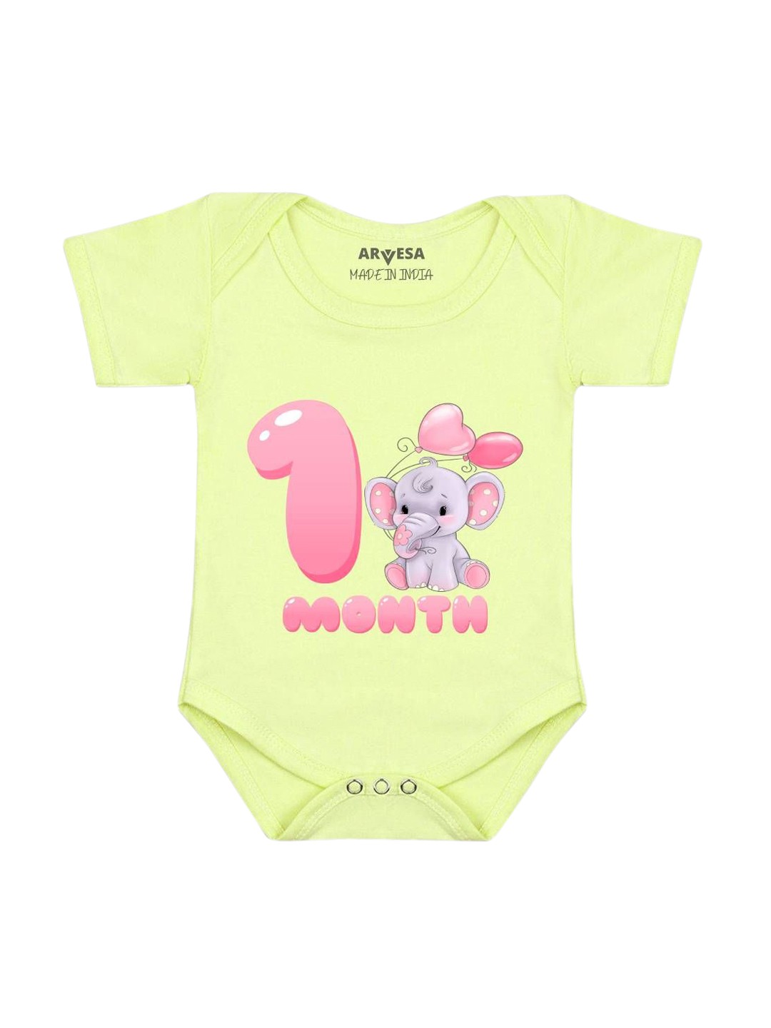 

Arvesa Infants Printed Bodysuit, Yellow