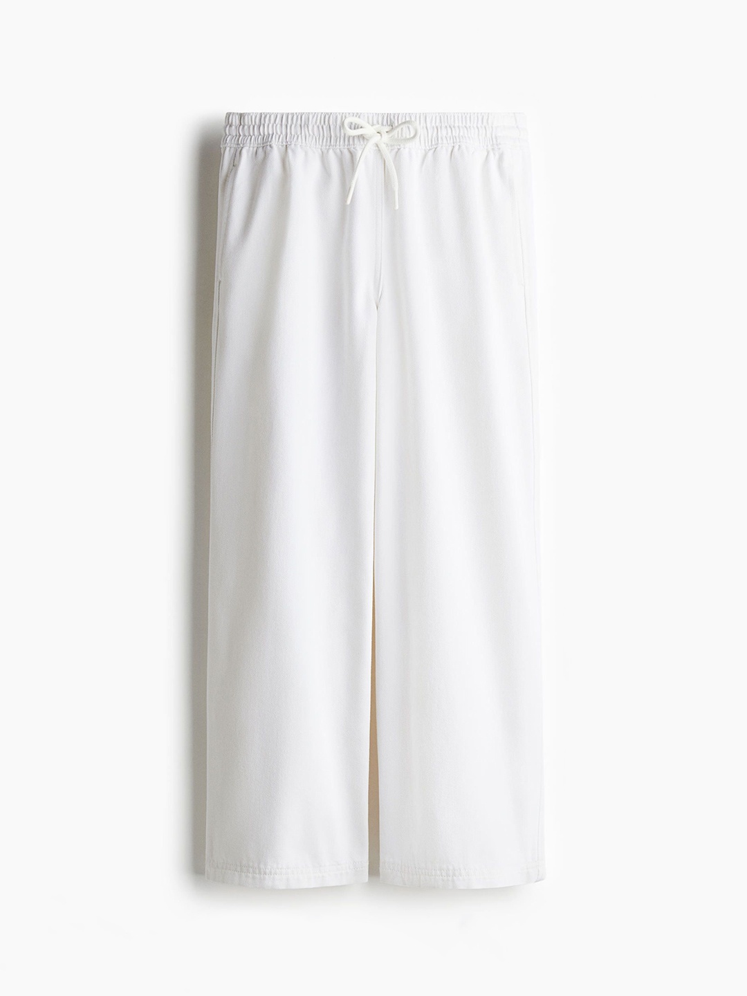 

H&M Denim Pull-On Trousers, White