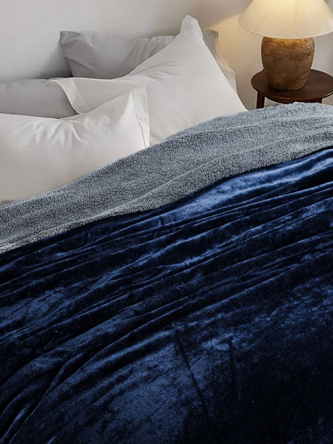 

HOMADORN Blue & Grey Mild Winter 500 GSM Double Bed Dohar