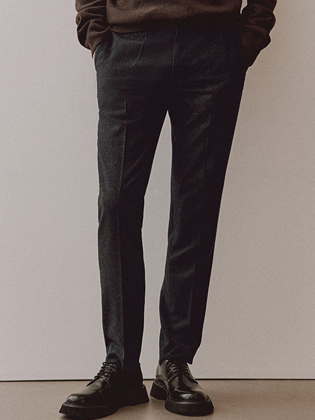 

H&M Slim Fit Trousers, Black