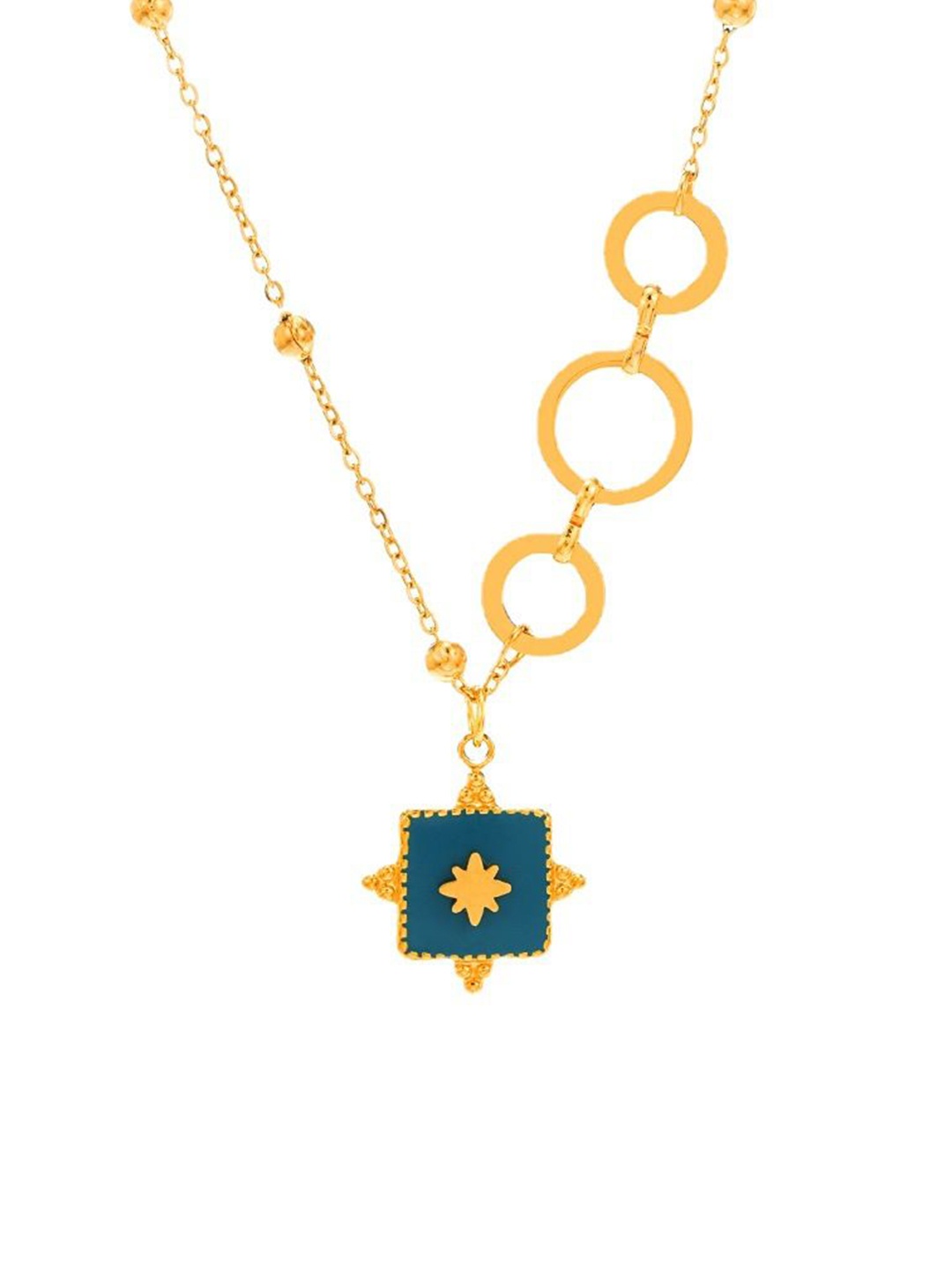 

Just Lil Things Artificial Stones Studded Chain, Gold