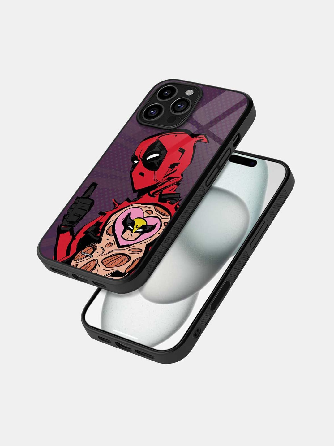 

macmerise Cartoon Characters Printed iPhone 16 Pro Max Bumper Case Mobile Accessories, Black