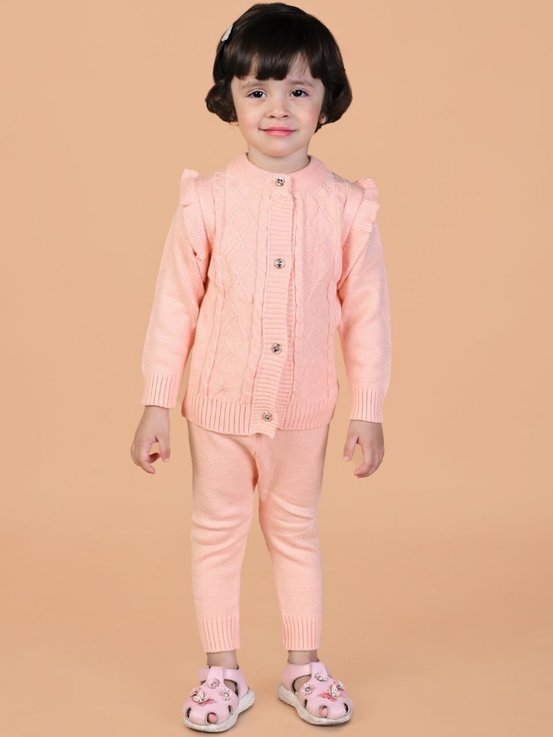 

MAMA AND PEACHES Kids Sweaters with Trousers, Peach