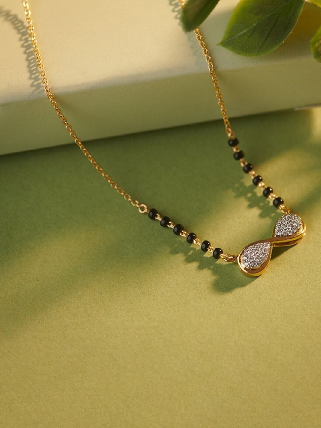 

Wynona Gold-Plated Artificial Stones Mangalsutra