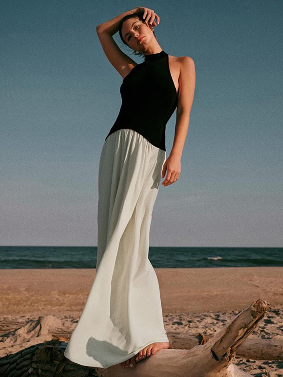 

MIAKEE A-Line Midi Dress, Black