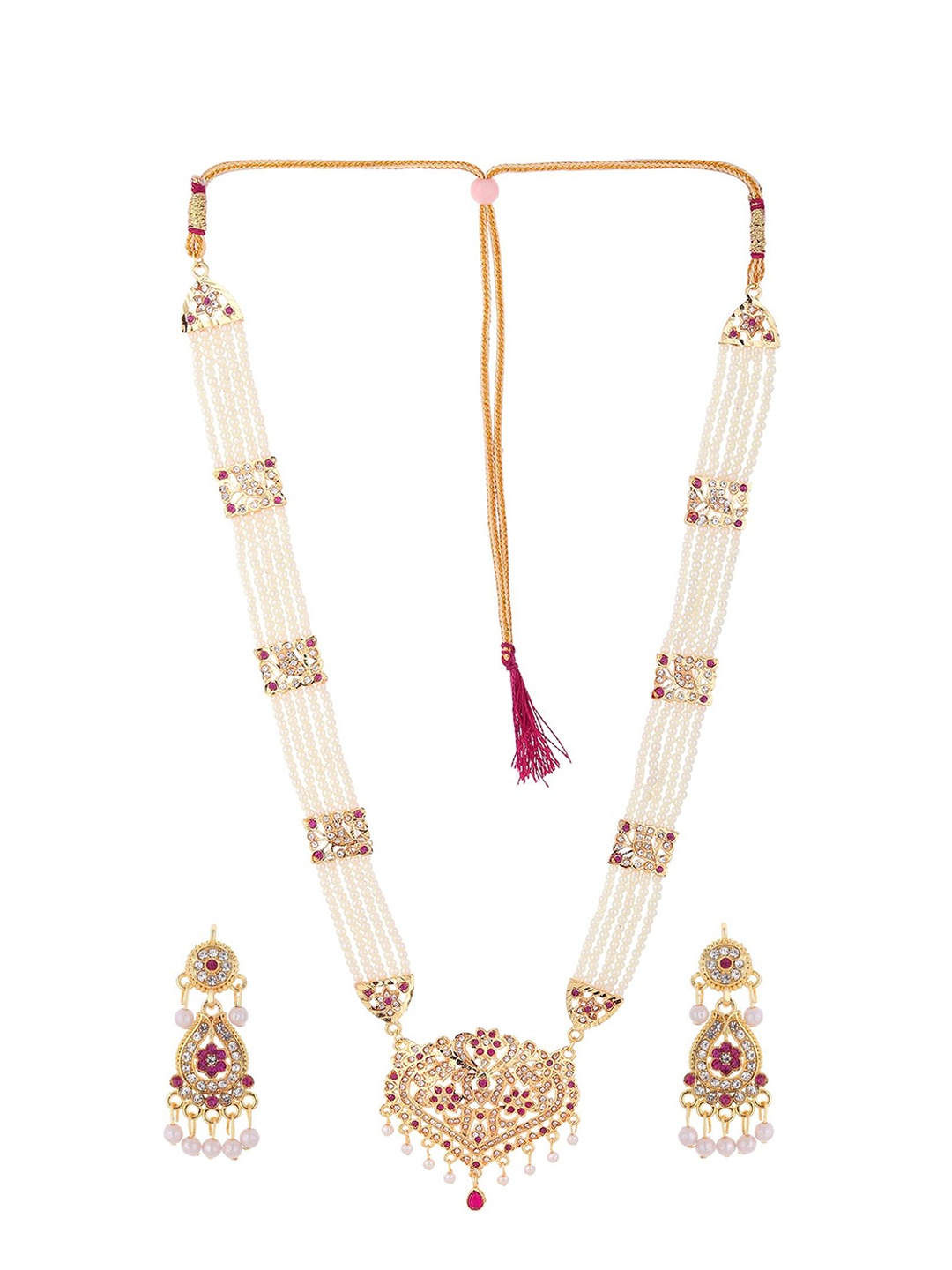 

RHOSYN Rajasthani Jewellery Set, Gold