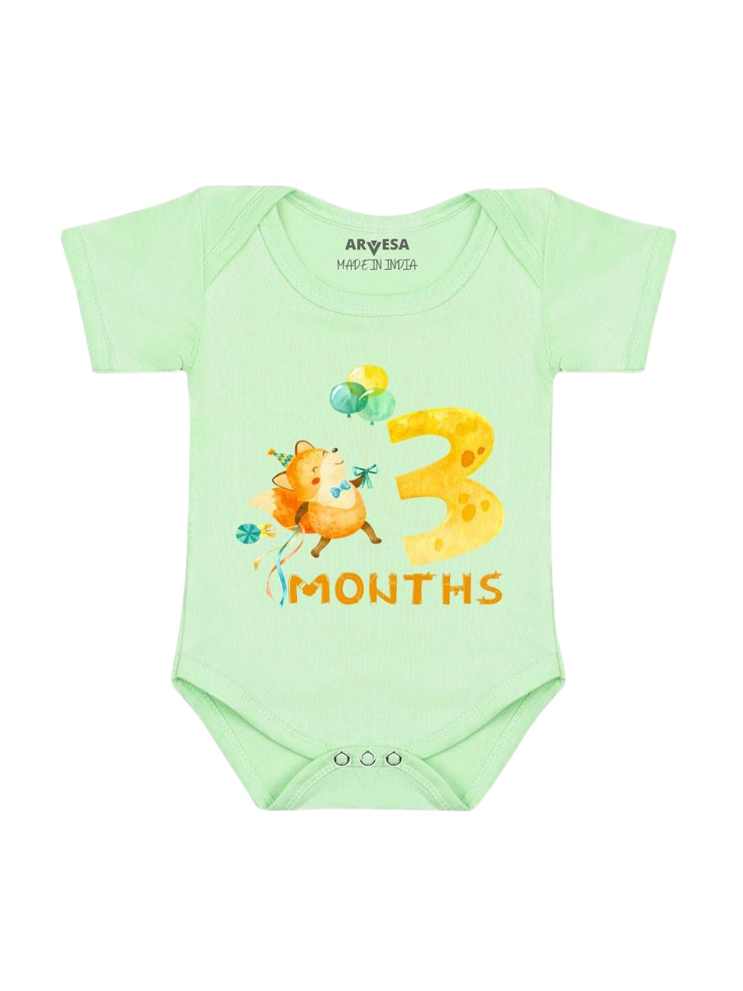 

Arvesa Infants Printed Body Suit, Green