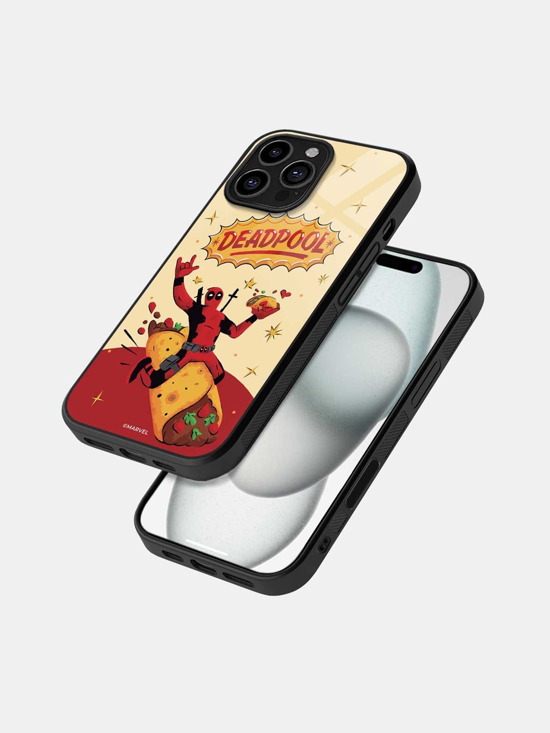 

macmerise Superhero Printed iPhone 16 Pro Max Bumper Case Mobile Accessories, Black