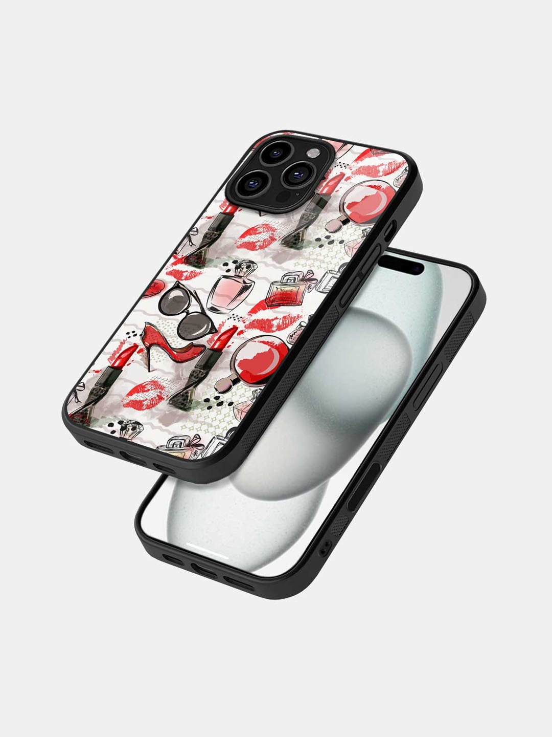 

macmerise Quirky Printed iPhone 16 Pro Max Bumper Case Mobile Accessories, White