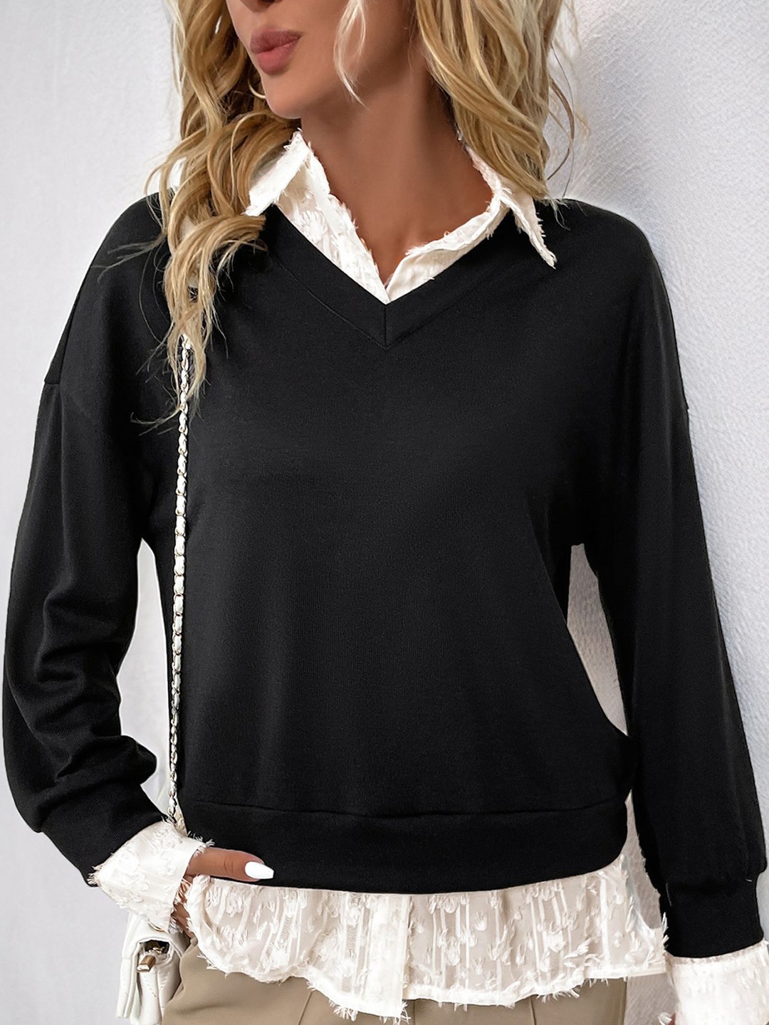 

StyleCast x Revolte Women Sweatshirt, Black