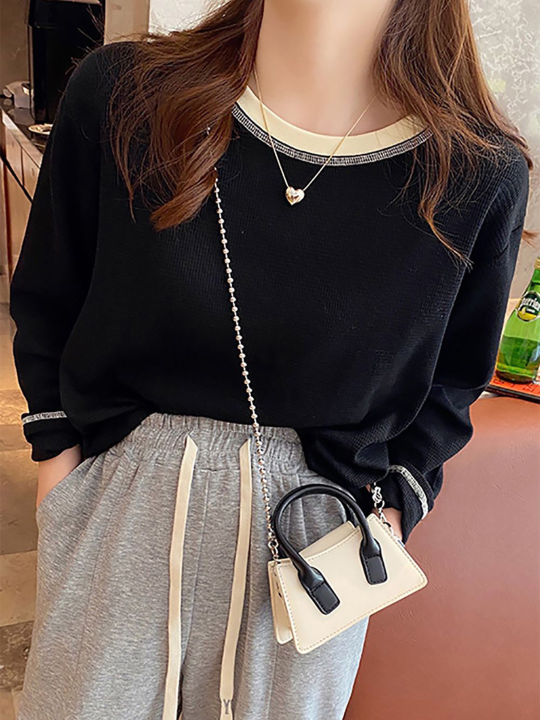 

StyleCast x Revolte Top, Black