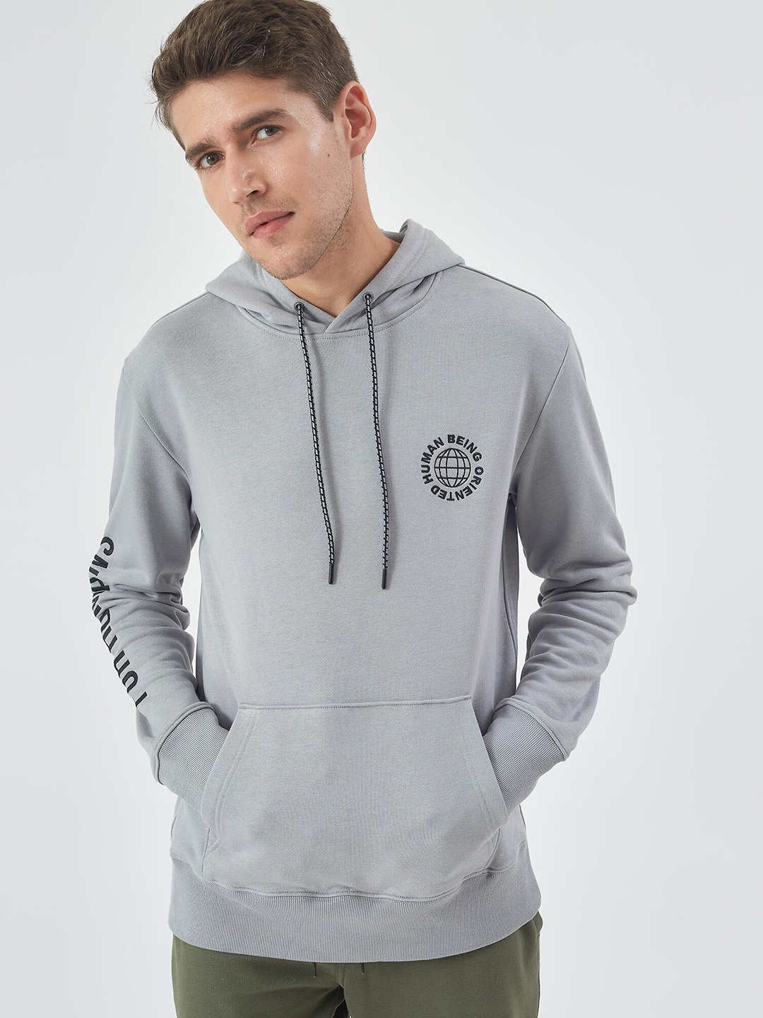 

Domyos By Decathlon Solid Hooded Sweatshirts, Grey